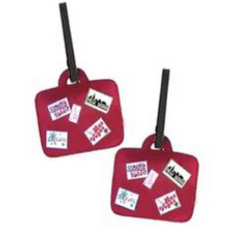 Miamica Luggage Tags 2 Piece Set Suitcase Shape