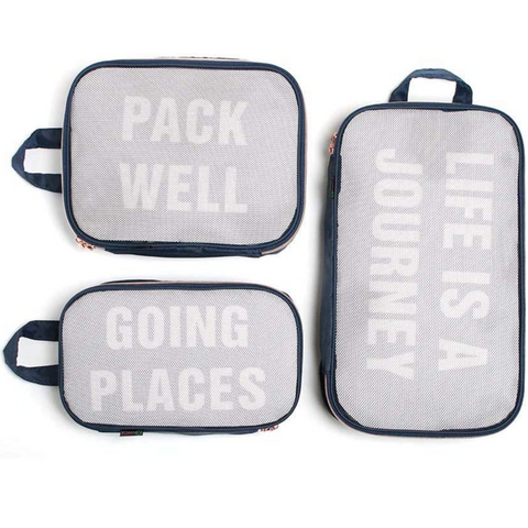 Miamica Packing Cubes Set of 3 - Navy