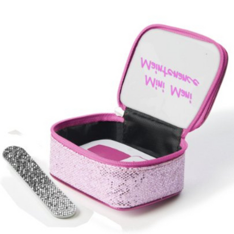 Miamica Hot Pink Glitter Nail & Tiny Care Kit