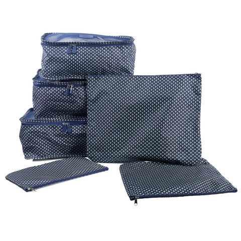Mad Style Packing Cubes Blue Diamond 6 Piece Set