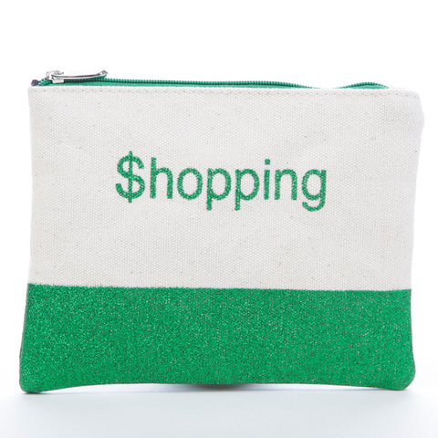 Miamica Canvas Glitter Pouch Shopping