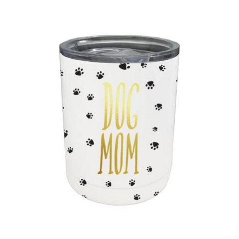 Mary Square Stemless Coffee Tumbler with Lid - Dog Mom