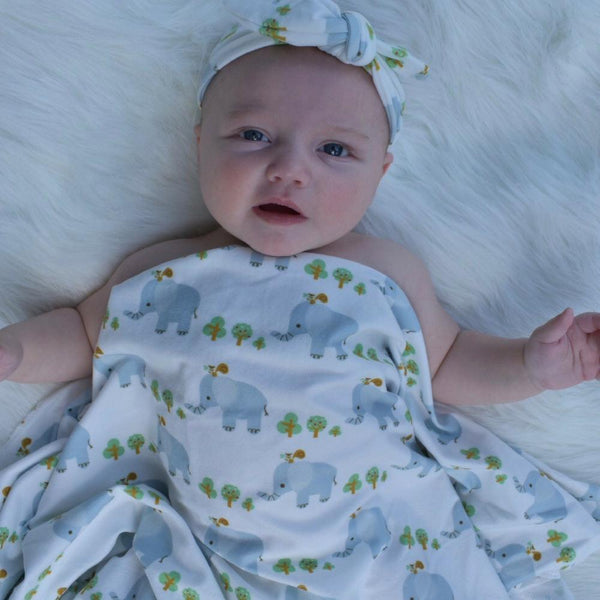 Headbands of Hope Baby Swaddle Blanket and Infant Headband