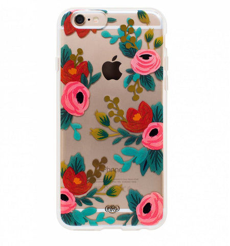 Rifle Paper Co. iPhone 7 and 6 Compatible Phone Case - Clear Rosa