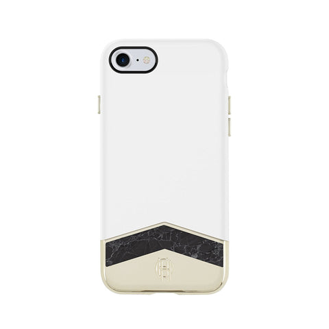 House of Harlow 1960 iPhone 7 Case Slider Case- White/Black Marble