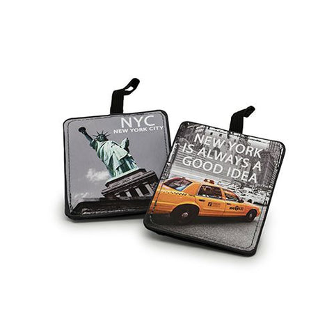 Miamica Grey 2 Piece Luggage Tag Set - NYC