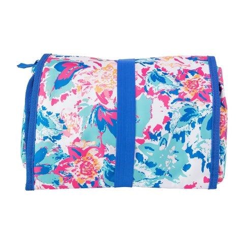 Mary Square Makeup Roll Up Cosmetic Case Beauty Bag - Peony Sorbet