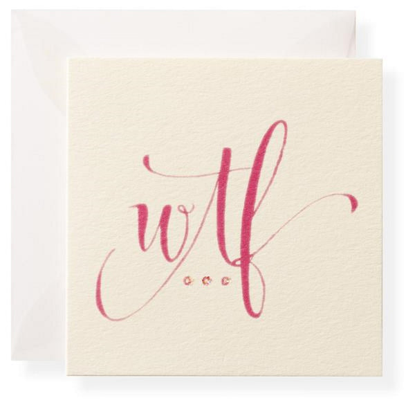 Karen Adams Gift Enclosure Box "Pardon My French" 8 Assorted Cards with Vellum Envelopes