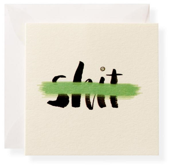 Karen Adams Gift Enclosure Box "Pardon My French" 8 Assorted Cards with Vellum Envelopes