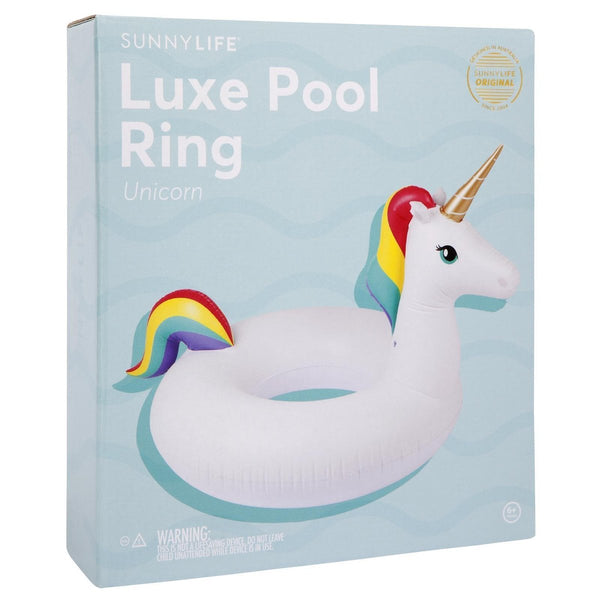 Sunnylife Inflatable Pool Float Inner Tube Floating Ring - Unicorn