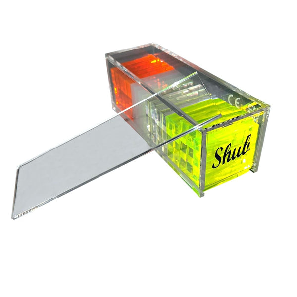 SunnyLIFE Personalized Mini Lucite Jenga Jumbling Tower Limited Edition Neon