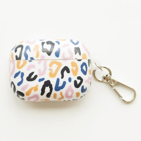 Mary Square Case for AirPods Pro with Keychain - Leopard Print