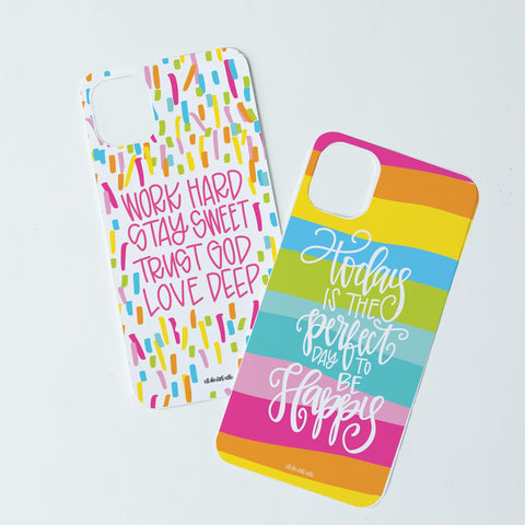 Mary Square Caselift Phone Case All She Wrote Notes Print Insert Kit - iPhone 11
