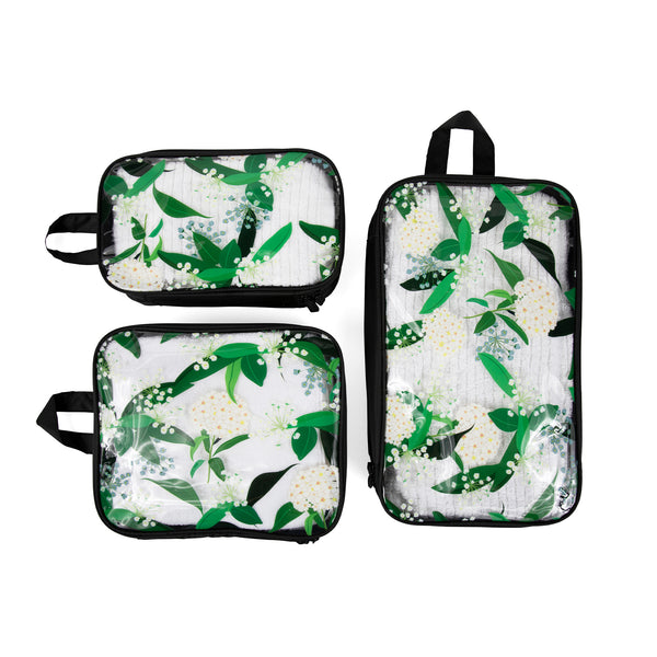 Miamica Packing Cubes Set of Black Floral – Timely Buys