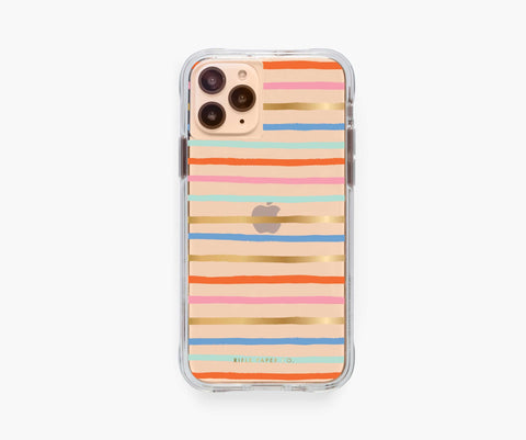 Rifle Paper Co. Compatible with iPhone 11 Pro from Apple – Clear Stripes