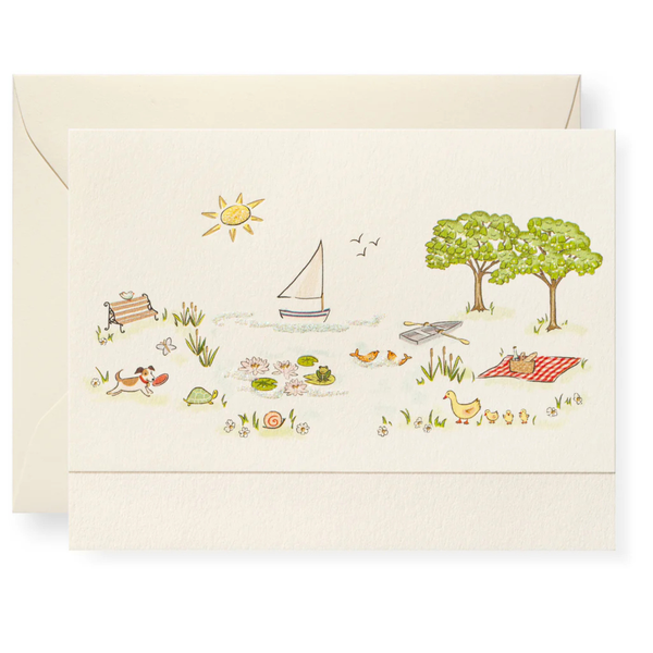 Karen Adams Box of 12 Assorted "2026 Calendar" Notecards with Matching Envelopes