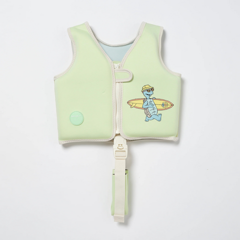 SunnyLIFE Float Swim Vest 1-2 O Shred Turtle Aqua