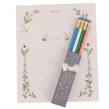 Karen Adams Notepad and Pencil Set