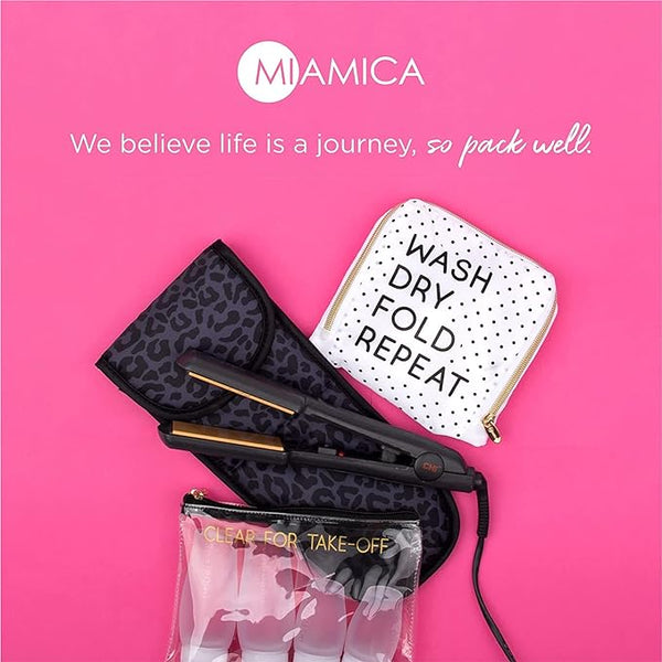 Miamica Women's Snap Pill Case - Black Daisy Floral