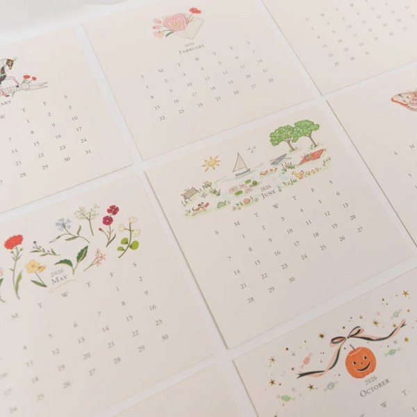 Karen Adams 2026 Desk Calendar Classic Refill Supplement