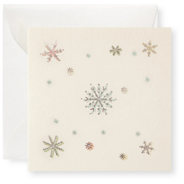Karen Adams "Joyeux Noel" Gift Enclosure Box of 8 Assorted Cards with Vellum Envelopes