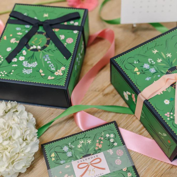 Karen Adams 2025 Desk Calendar 17 Month - Gold Easel