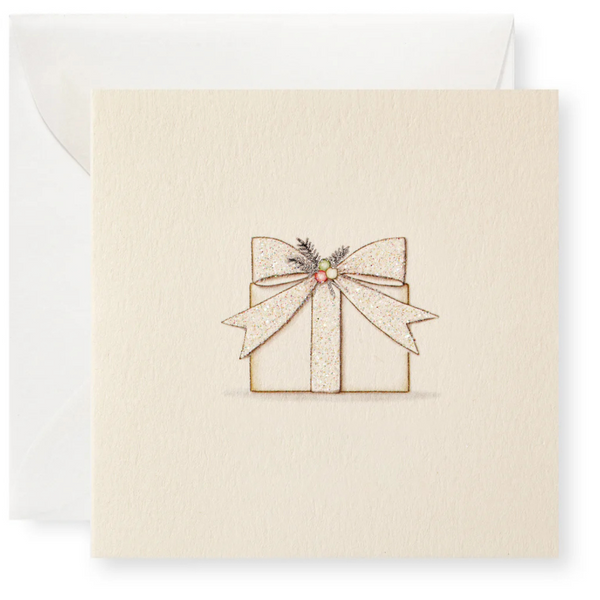 Karen Adams "Joyeux Noel" Gift Enclosure Box of 8 Assorted Cards with Vellum Envelopes