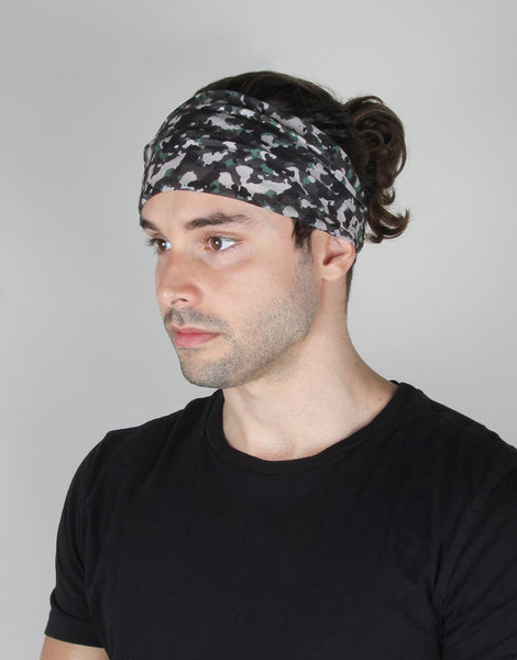 Banded Infinity Headwrap Bandana Man Camo Print Headband