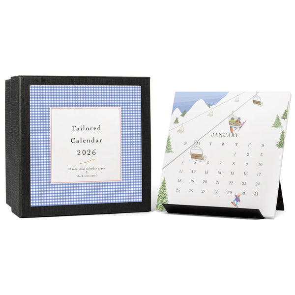 Karen Adams Tailored 2026 Desk Calendar 12 Month January 2026 - December 2026