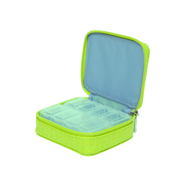 Miamica Lime "Daily Dose" Pill Organizer Case