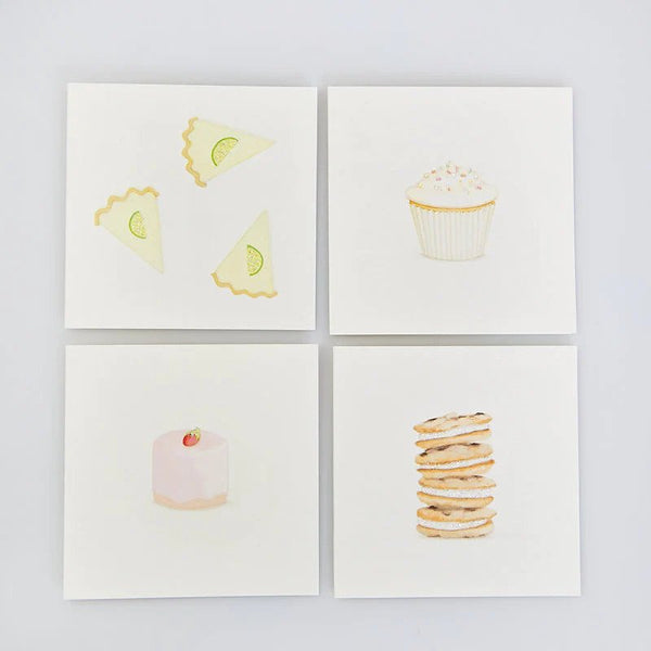 Karen Adams "Flour Shoppe" Gift Enclosure Box of 8 Assorted Cards with Envelopes