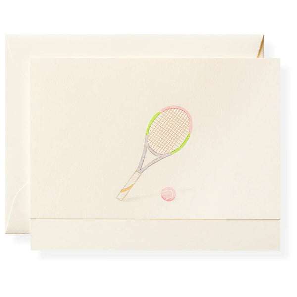 Karen Adams Box of 8 "Tennis" Notecards with Matching Envelopes