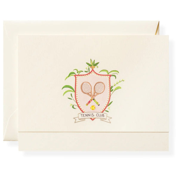 Karen Adams Box of 8 "Tennis" Notecards with Matching Envelopes