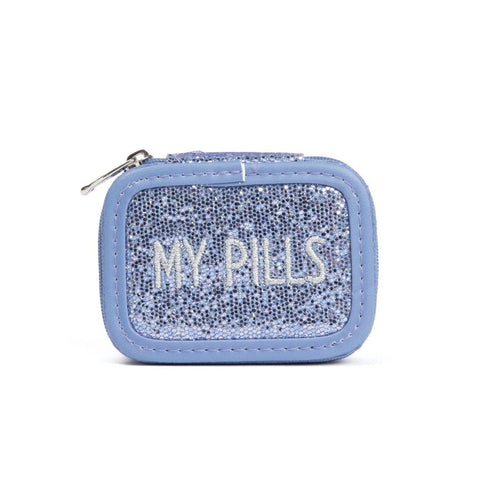 Miamica Purple Glitter "My Pills" Pill Case Organizer