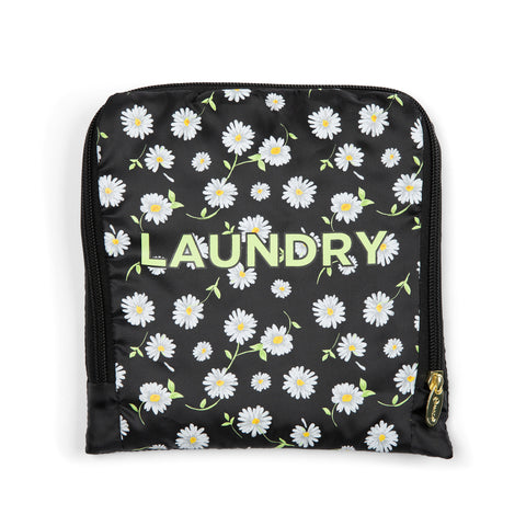 Miamica Daisy Floral, TRAVEL EXPANDABLE XL LAUNDRY BAG DRAWSTRING