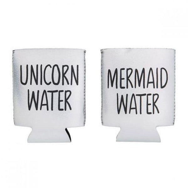 Miamica Set of Two Cozies Silver - Unicorn Water and Mermaid Water