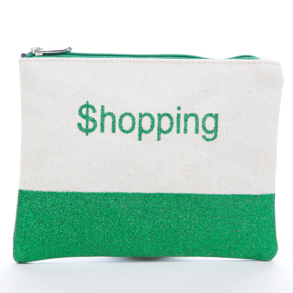 Miamica Canvas Glitter Pouch Shopping