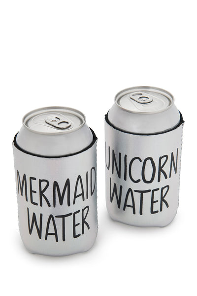 Miamica Set of Two Cozies Silver - Unicorn Water and Mermaid Water