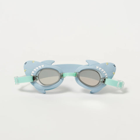 SunnyLIFE Mini Swim Goggles - Salty the Shark Aqua