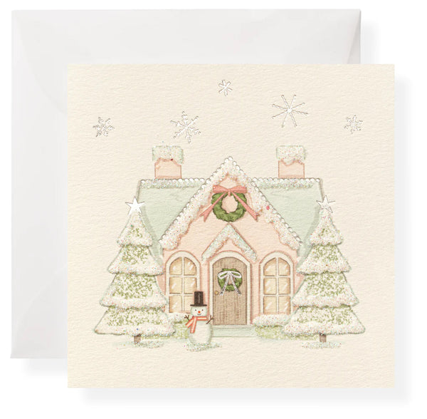 Karen Adams Sugarplum Gift Enclosure Box of 8 Assorted Christmas Cards with Vellum Envelopes