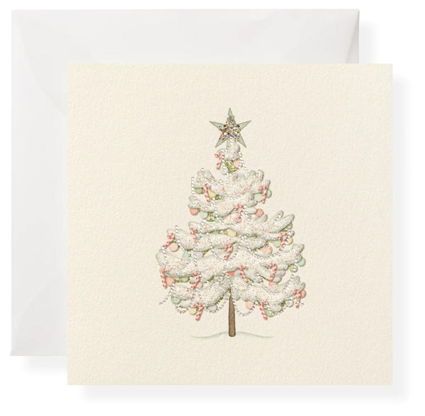 Karen Adams Sugarplum Gift Enclosure Box of 8 Assorted Christmas Cards with Vellum Envelopes
