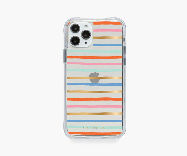 Rifle Paper Co. Compatible with iPhone 11 Pro from Apple – Clear Stripes