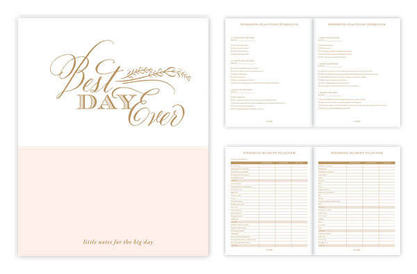 Rosanne Beck Collections Bridal Journal and Wedding Planner Combo Set (to The Future Mrs. Wedding Journal and Best Day Ever Luxe Wedding Planner)