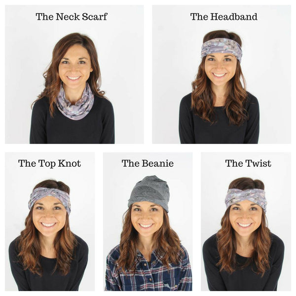 Banded Infinity Headwrap Summer Night Navy Blue Headband