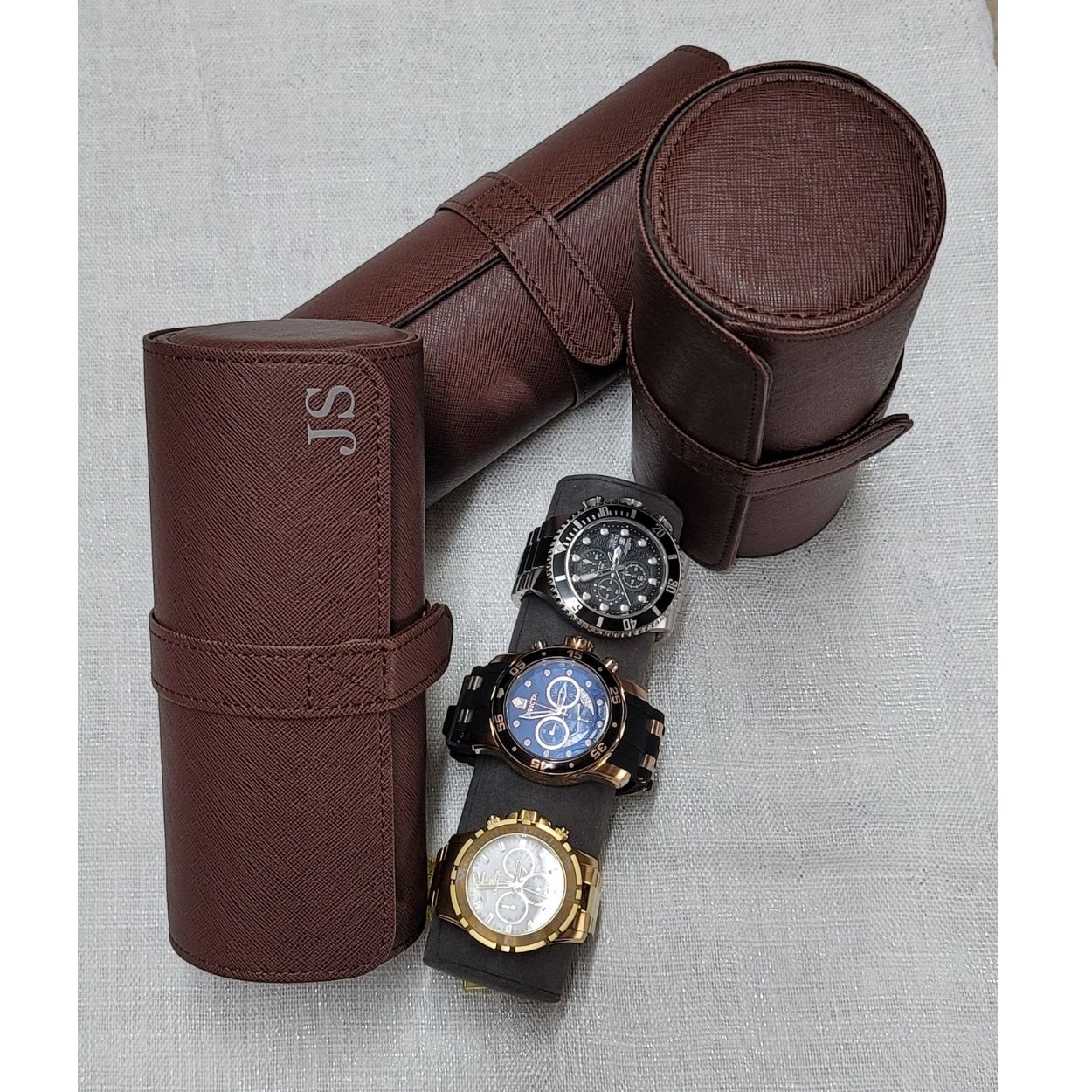 Monogram Watch Travel Watch Roll Case