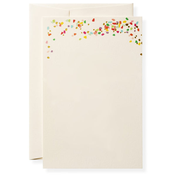 Karen Adams Box of 10 Printable Invitations with Envelopes - Confetti