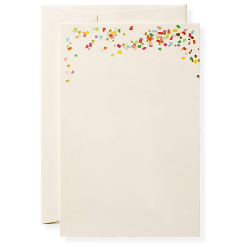 Karen Adams Box of 10 Printable Invitations with Envelopes - Confetti