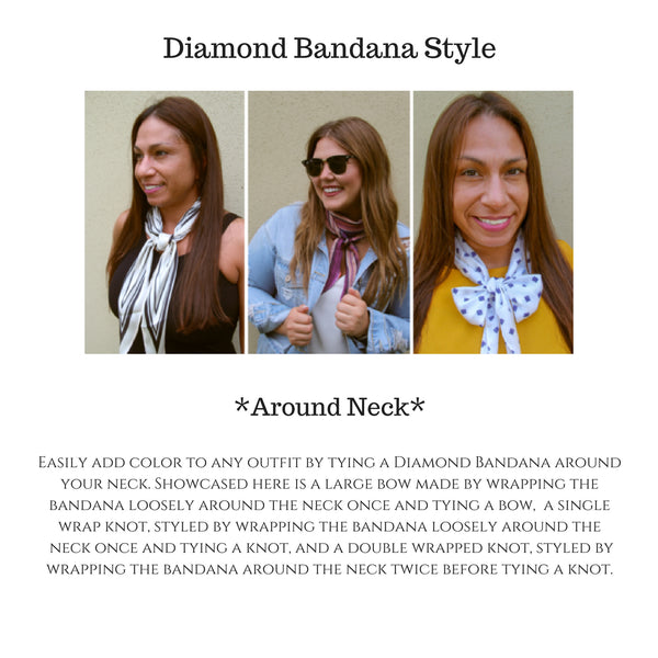 Banded Diamond Bandana Yellow and Green "Desert Spring" 12 Style Headwrap Boho Headband