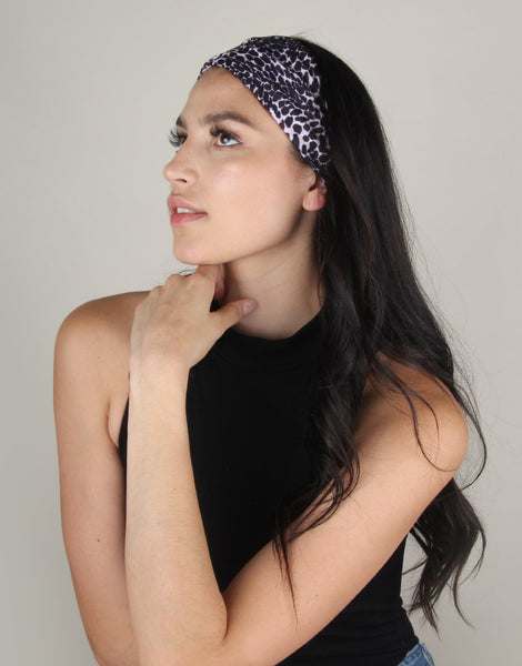 Banded Infinity Headwrap Bandana Leopard Print Headband