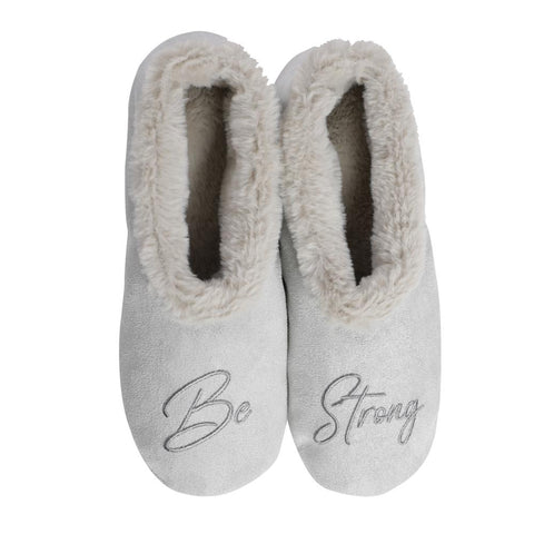 Faceplant Dreams Slipper Footsies - "Be Strong"